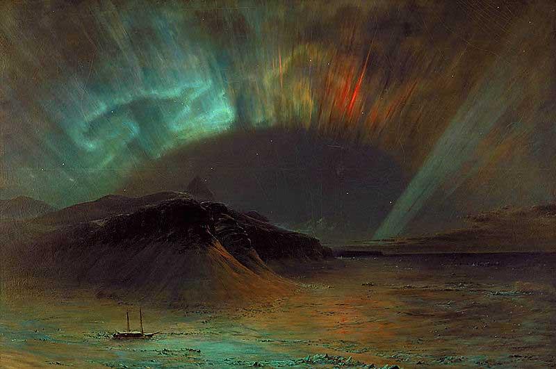 Frederic Edwin Church Aurora Borealis France oil painting art